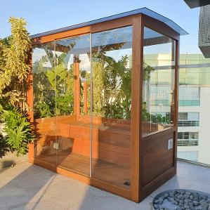 sauna de madeira olimpia